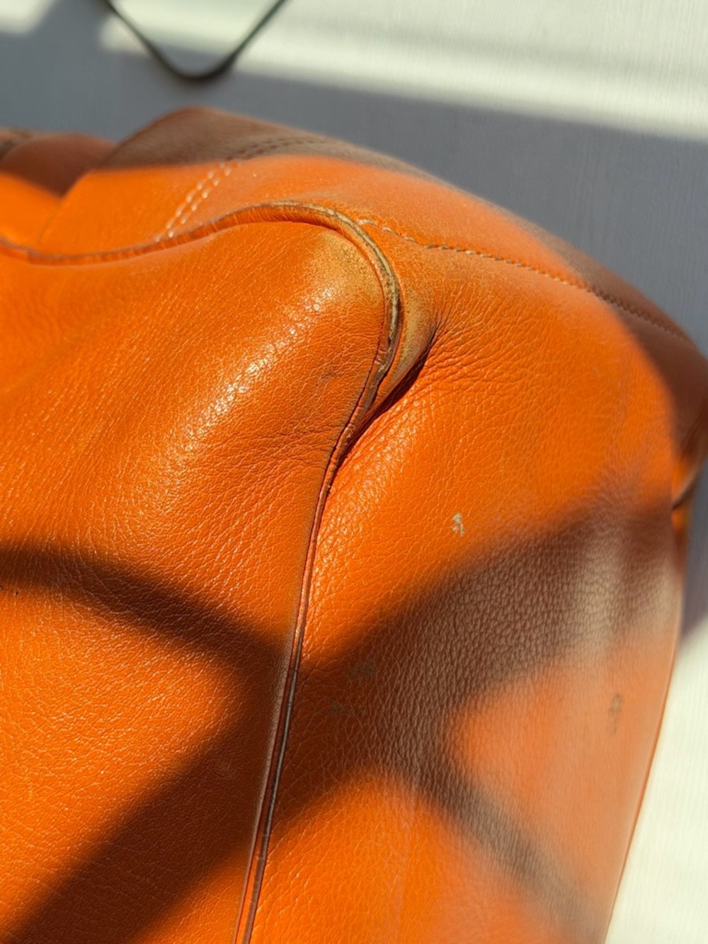 Celine Orange Leather Tote handbag - Picture 12 of 13